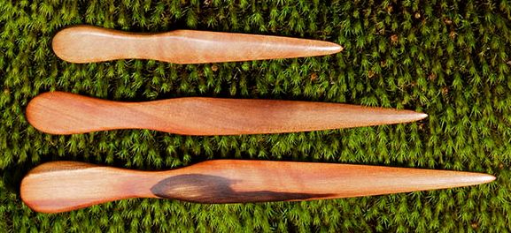 Wooden letter openers, unique letter openers, engraved letter openers