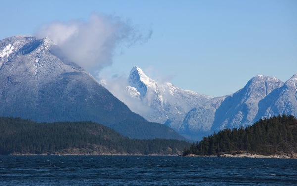 Desolation Sound and Mt Denman winter