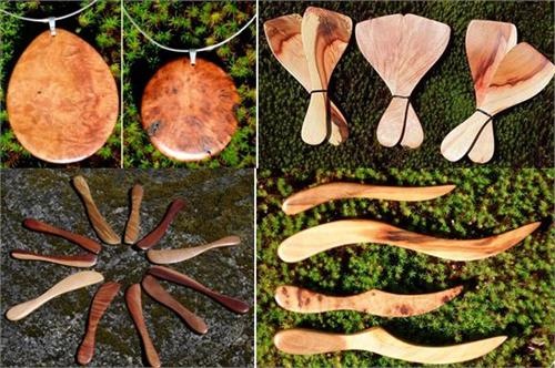 arbutus-madrone-wood-craft-gifts-utensils-and-pendants