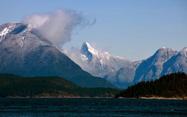 Mt_Denman_winter at end of desolation sound bc